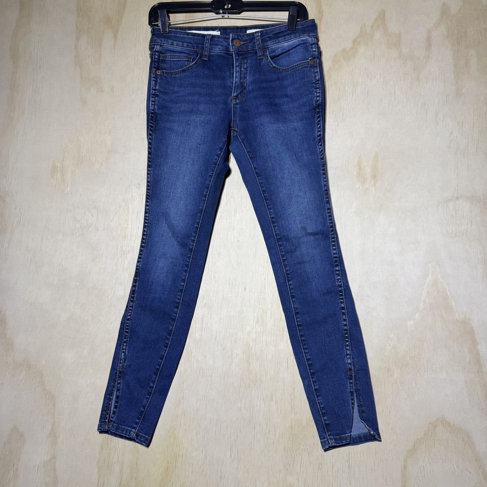 Pilcro Anthropologie Mid Rise Skinny Jeans Women's 27 Blue Stretch Denim Pants